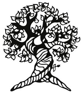 KMDESING | Drevený strom života na stenu - Tree malen