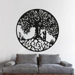 KMDESING | Drevený strom života na stenu - Rodina kruh