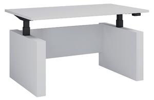 PÍSACÍ STÔL, čierna, biela, 138/80/73-122 cm MID.YOU - Online Only kancelárie, Online Only