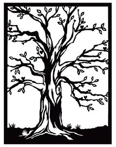 KMDESING | Drevený strom života na stenu - Luh