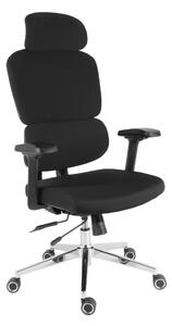 Kancelárska ergonomická stolička Neoseat ROBIN — čierna, nosnosť 150 kg