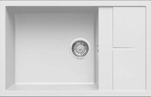 Granitový drez Elleci Unico 310 Bianco G68