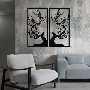 KMDESING | Drevená dekorácia na stenu - Jelene