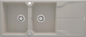 Deante Drez Andante Flush 2 komory + odkvapkávač , granit - ZQN 5213 béžový