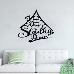 KMDESING | Drevený nápis na stenu - Domov Sladký domov