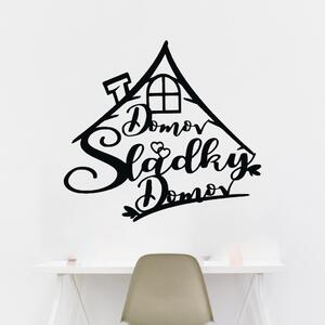 KMDESING | Drevený nápis na stenu - Domov Sladký domov