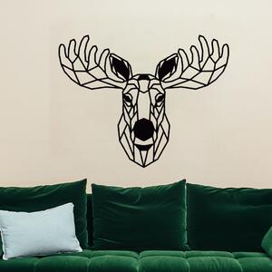 KMDESING | Drevený obraz na stenu - Polygonálny jeleň