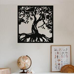 KMDESING | Drevený strom života na stenu - Tree štvorec