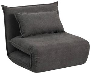 ROZKLADACIE KRESLO, textil, tmavosivá Livetastic - Postele, Online Only