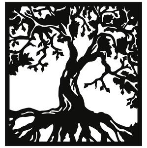 KMDESING | Drevený strom života na stenu - Tree štvorec