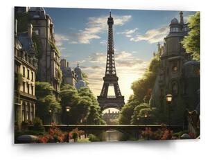 Sablio Obraz Paríž Eiffelova veža Art - 150x110 cm