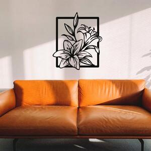 KMDESING | Drevené obraz na stenu - Kvet štvorec