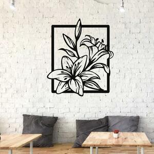 KMDESING | Drevené obraz na stenu - Kvet štvorec