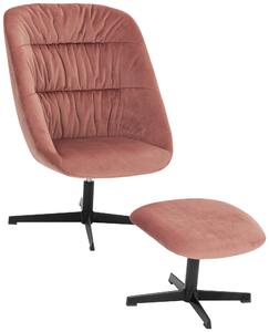 KRESLO – SADA, textil, koralová MID.YOU - Online Only obývacie izby, Online Only
