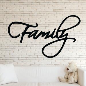 KMDESING | Drevené nápisy na stenu - Family