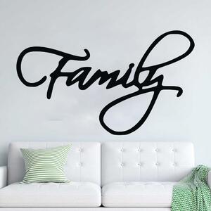 KMDESING | Drevené nápisy na stenu - Family