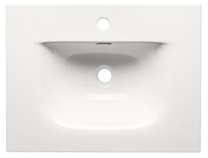 Zápustné keramické umývadlo SKY 60 cm, biela