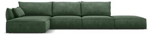 Tmavozelená rohová pohovka (ľavý roh) Vanda - Mazzini Sofas