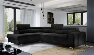 ROHOVÁ SEDAČKA, textil, čierna MID.YOU - Sedačky, Online Only