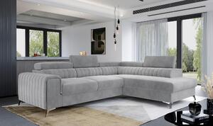 ROHOVÁ SEDAČKA, textil, svetlosivá MID.YOU - Sedačky, Online Only