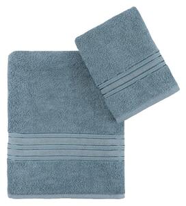 Modré bavlnené uteráky a osušky v súprave 2 ks Dora – Foutastic