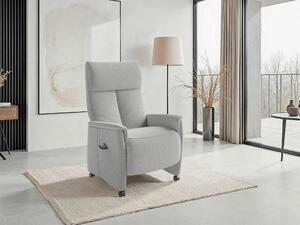 RELAXAČNÉ KRESLO, textil, strieborná Sit & More - Online Only obývacie izby, Online Only