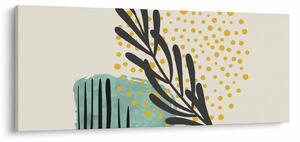 Obraz - Abstraktné listy N⁰3 (120x50 cm)