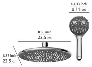 Sprchový set z nerezovej ocele v striebornej farbe 120 cm Water Saving – Wenko