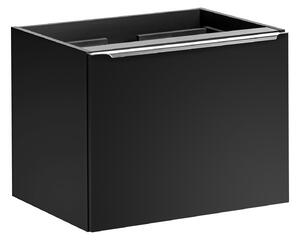 Kúpeľňová skrinka s doskou SANTA FE Black D80/2 | 80 cm