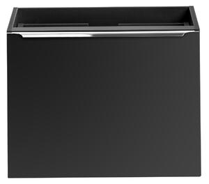 Kúpeľňová skrinka s umývadlom a doskou SANTA FE Black DU120/1 | 120 cm