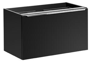 Kúpeľňová skrinka s doskou SANTA FE Black D180/1 | 180 cm