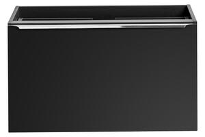 Kúpeľňová skrinka s doskou SANTA FE Black D80/1 | 80 cm