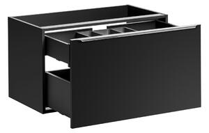 Kúpeľňová skrinka s doskou SANTA FE Black D160/1 | 160 cm