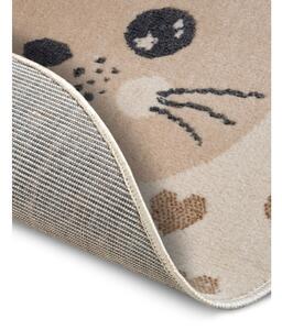 Béžový detský koberec ø 100 cm Cat – Hanse Home