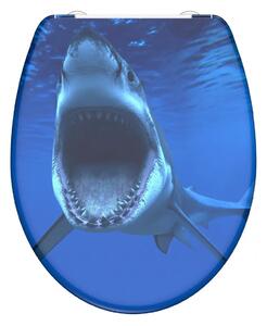 Eisl Sanitär WC sedátko Duroplast Soft Close Blue Shark 82371