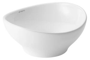 UPTrend Oválne keramické umývadlo na dosku SMOLL TR40166, biela lesk