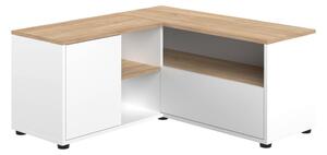 TV stolík v dekore duba v bielo-prírodnej farbe 90x45 cm Angle – TemaHome