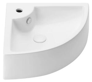 UPTrend Rohové keramické umývadlo závesné CHERRY XL TR4053, biela lesk