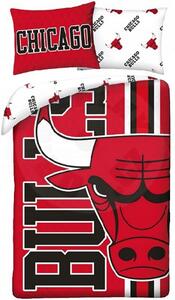Obojstranné posteľné obliečky z mikrovlákna Chicago Bulls - NBA - 70x90 cm + 140x200 cm