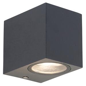 Moderná nástenná lampa tmavosivá IP44 - Baleno