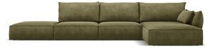 Zelená rohová pohovka (pravý roh) Vanda - Mazzini Sofas