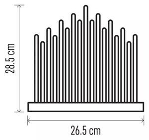 Emos LED svietnik červený, 28.5cm, 3xAA, vnútorný, teplá biela, časovač DCAW03 - Vianočná dekorácia