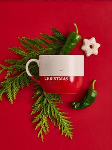 Sinsay - Vianočný hrnček s nápisom „Merry Christmas“ - pastelová ružová
