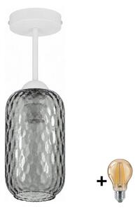BRILAGI - LED Prisadený luster R GLASS 1xE27/60W/230V pr. 14 cm biela/dymovošedá