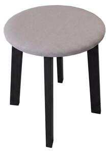 Taburet KUBE, priemer 36 cm, čierna/šedá