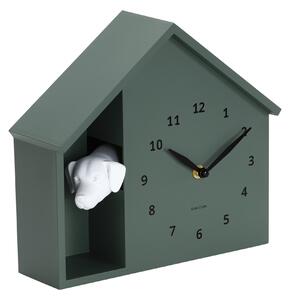 NÁSTENNÉ HODINY lesná zelená 24.9/27 cm Karlsson - Hodiny, Online Only