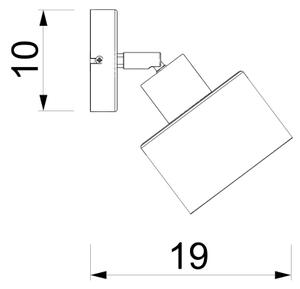 Nástenné bodové svietidlo PARKLA 1xE27/15W/230V čierne