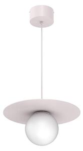 Závesný luster FLAT na lanku 1xE27/15W/230V krémový