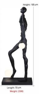 Immax 08805XL - Stojacia lampa SILUETTE 3xE27/60W/230V 185 cm Aura