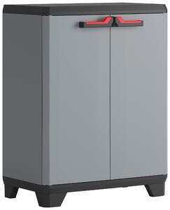 VIACÚČELOVÁ SKRIŇA, sivá, červená, čierna, 68/90/39 cm Keter - Online Only drobný nábytok, Online Only
